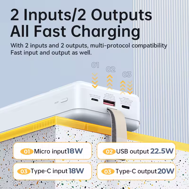 REMAX Noah Series 22.5W Fast Charging Portable Power Bank 30000mAh RPP-506