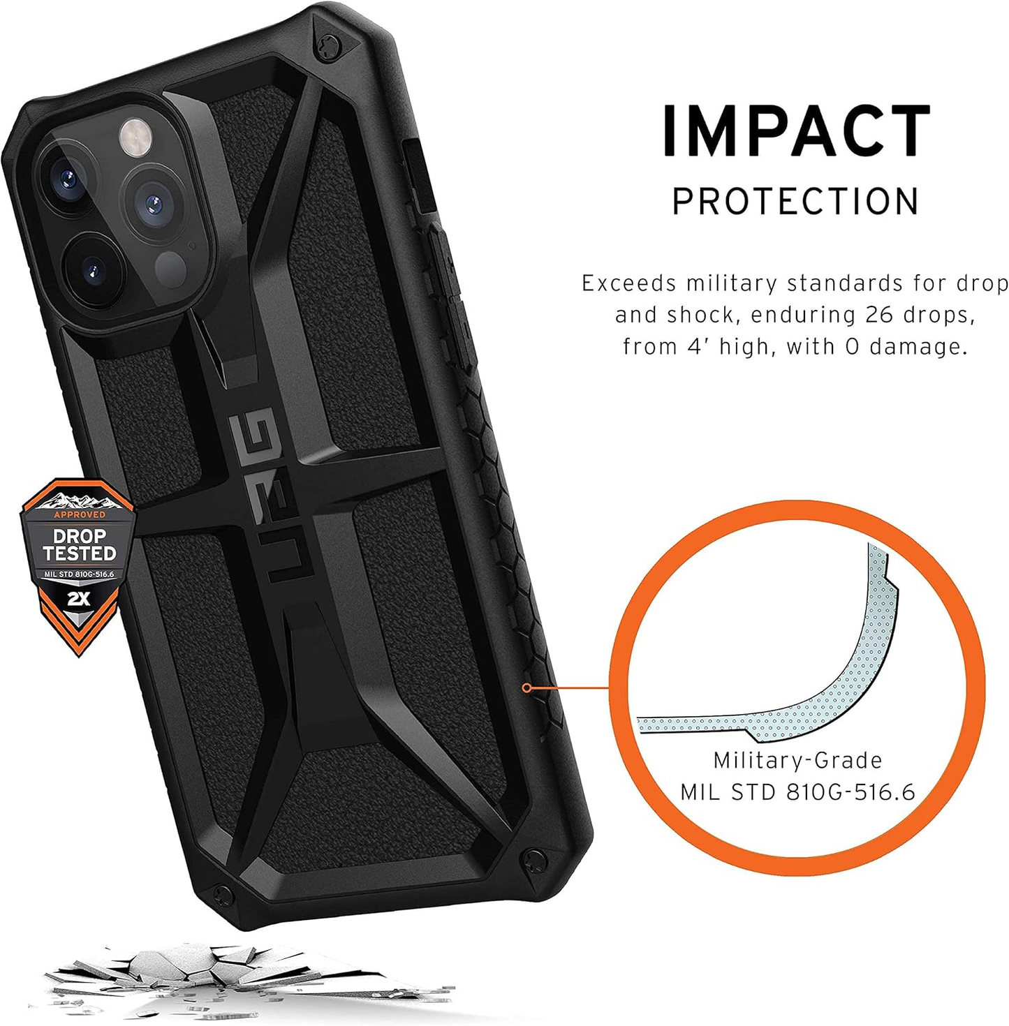 UAG Monarch Cover iPhone 12 Pro Max - Black