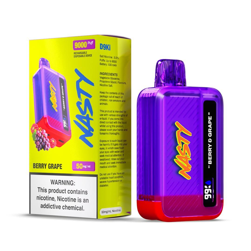 NASTY BAR 9000 Puff Disposable – Berry Grape