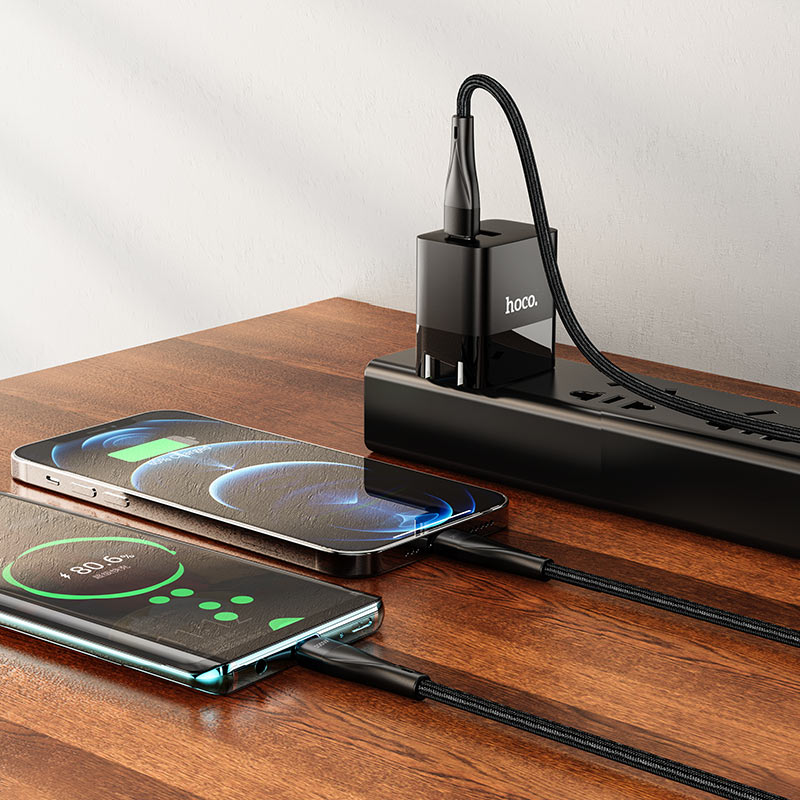 HOCO U102 Type-C to Type-C + Lightning Charging Cable