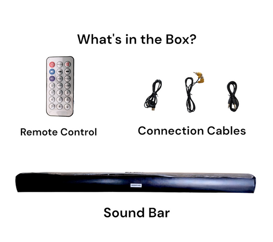 Harwa SP-4806 Sound Bar (Includes Slim Remote & Connection Cables)