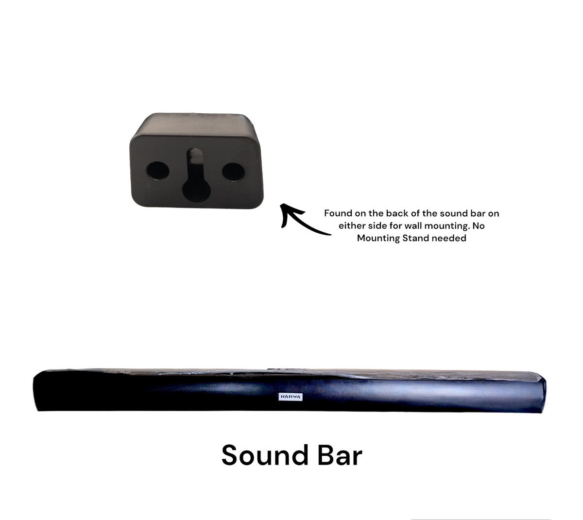 Harwa SP-4806 Sound Bar (Includes Slim Remote & Connection Cables)