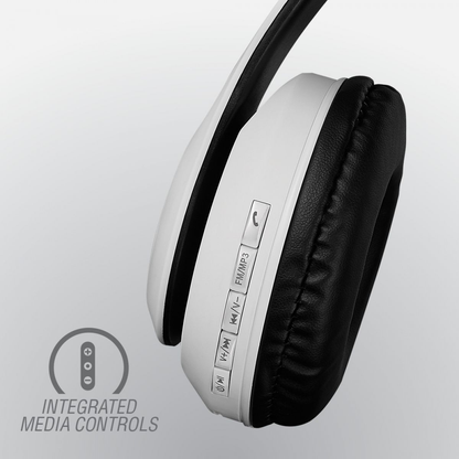 Volkano Wireless Bluetooth Headphones - Impulse Series - White
