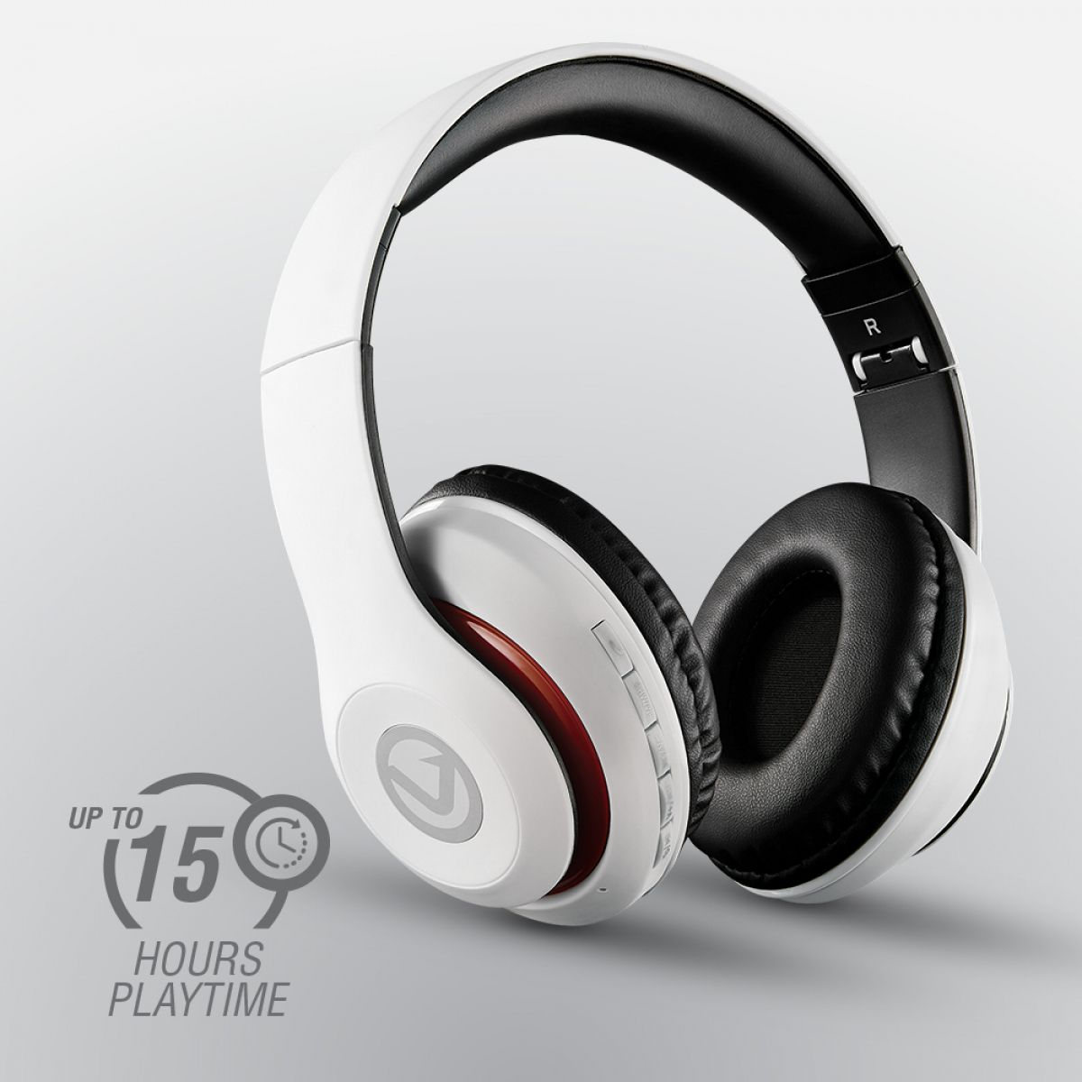 Volkano Wireless Bluetooth Headphones - Impulse Series - White