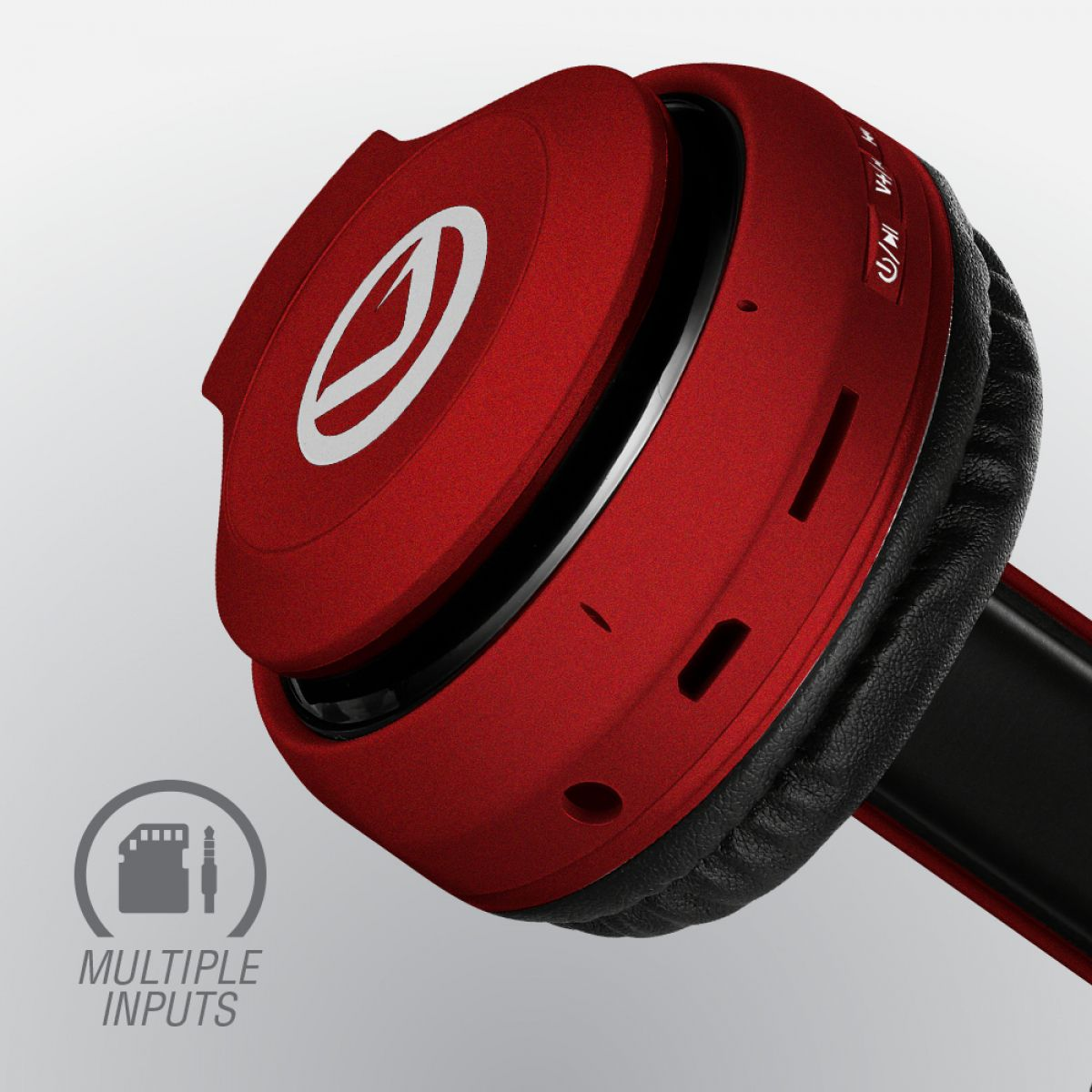 Volkano Wireless Bluetooth Headphones - Impulse Series - Red