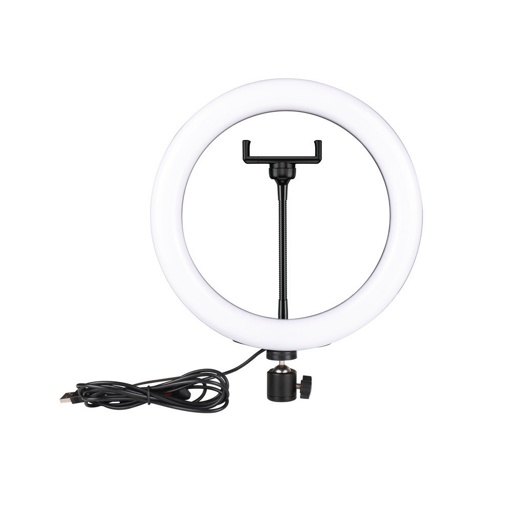 RGB Led Soft Ring Light MJ33 With15 Color Modes & Smartphone Holder