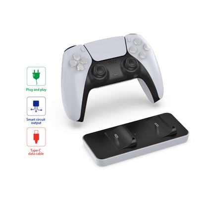 DOBE Charging Dock Station For PlayStation 5 Controller Type C Dual Stand