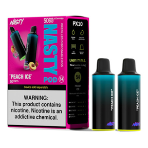 Nasty PX10 Peach Ice 5000 Puffs x 2 pods