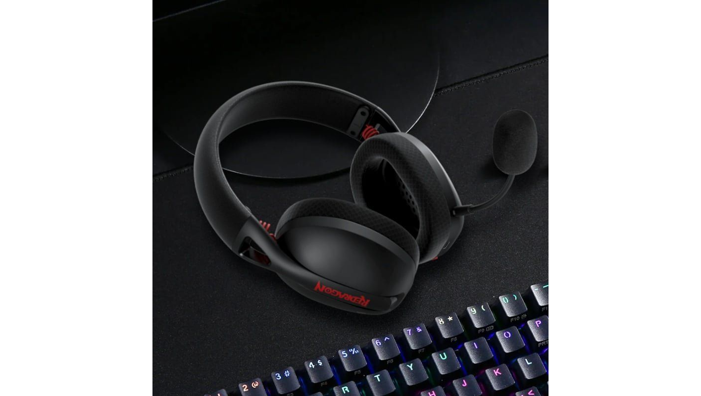 REDRAGON Over-Ear IRE BT5.2 Wireless Gaming Headset - Black
