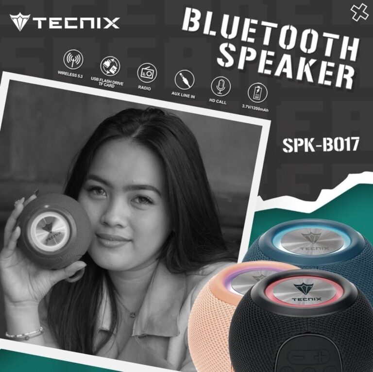 Bluetooth Speaker with TWS and LED lights modes (Tecnix SPK-B017)