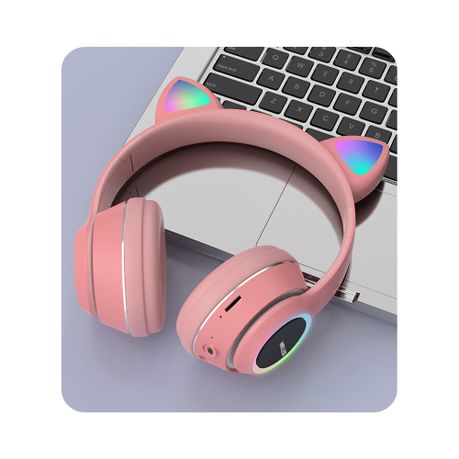 Cat Wireless Bluetooth Stereo Headphones L450 - Pink