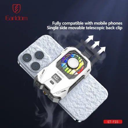 Earldom ET-F15 Phone Cooler - Mobile Gaming Cooling Fan