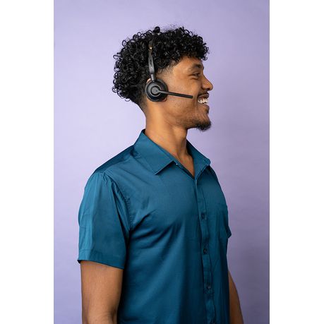 JLAB Go Work Pop On-Ear Wireless Headset + Rotating Boom Mic