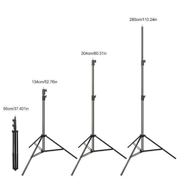 Ring Light Tripod Stand 2.1m - Black