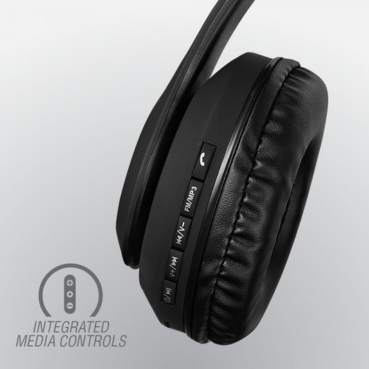 Volkano Wireless Bluetooth Headphones - Impulse Series - Black