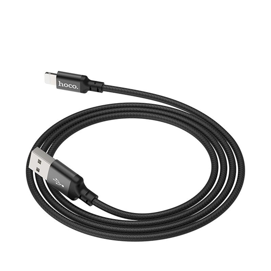 Hoco X14 2M USB Lightning Cable - Black