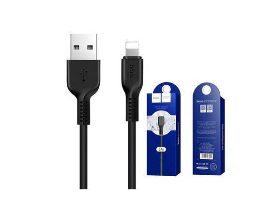 Hoco X20 3M USB Lightning Cable - Black