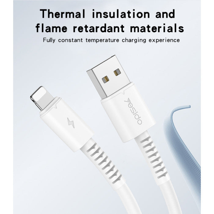 YESIDO Fast Charge Lightning Cable - 1m