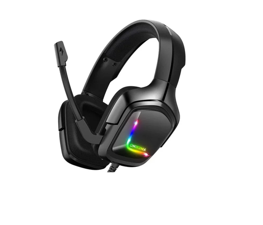 Onikuma K20 Gaming Headset Over-Ear Headphones With Microphone - Black