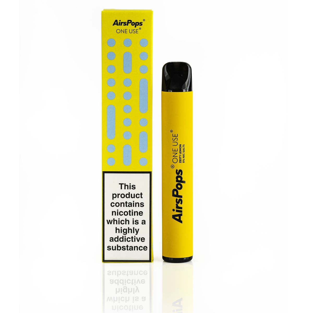 Airscream AirsPops- Disposable - Zesty Lemon - 5% Nic Salts