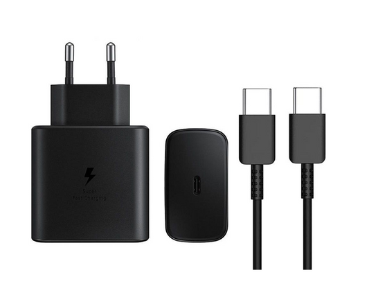 45W Power Adapter with 1m Charging Cable Type-C to Type-C for Samsung