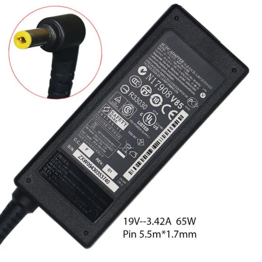 Acer Laptop Charger 19V 3.16A (60W) | 5.5 x 1.7mm Pin | Replacement for Acer Laptop Charger