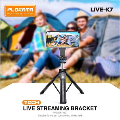 PLOKAMA Live-K7 Tripod Selfie Stick (Live Streaming Bracket) 110CM (1.1M)