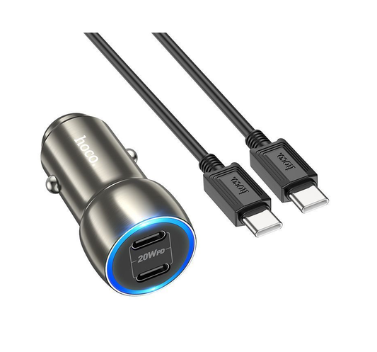 HOCO Fast Car Charger 40Watt Dual Type-C (Z48)