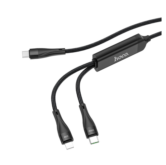 HOCO U102 Type-C to Type-C + Lightning Charging Cable