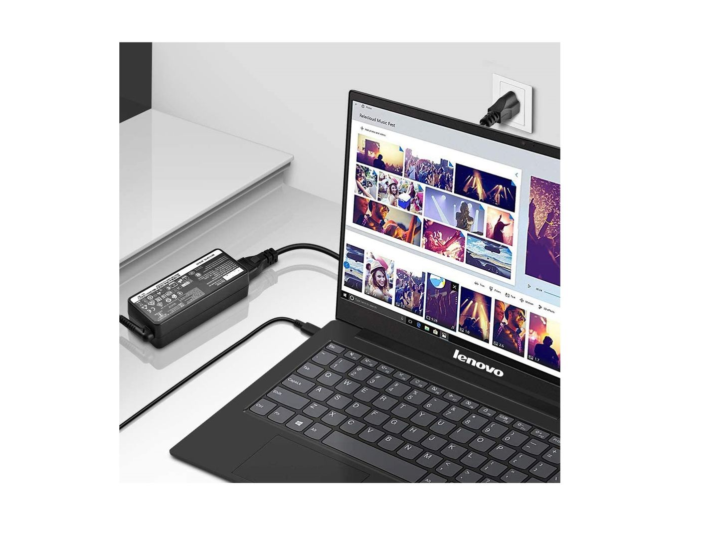 Lenovo Laptop Charger 20V 2.25A (45W) | Type C Pin | Replacement for Lenovo Laptop Charger