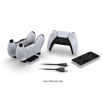 DOBE Charging Dock Station For PlayStation 5 Controller Type C Dual Stand