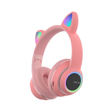 Cat Wireless Bluetooth Stereo Headphones L450 - Pink