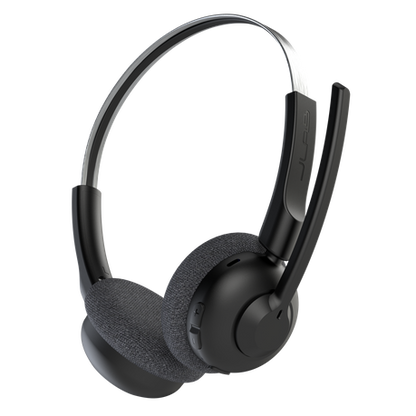 JLAB Go Work Pop On-Ear Wireless Headset + Rotating Boom Mic