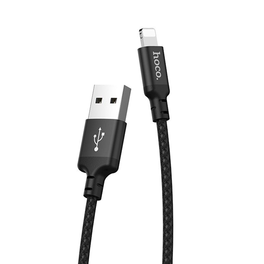 Hoco X14 2M USB Lightning Cable - Black
