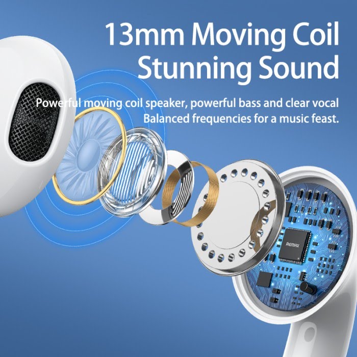 Remax TWS-10 Plus Dynamic Mini HIFI Metal Bluetooth Headphones Digital Display In Ear Stereo Fidelity Music Wireless Earphones