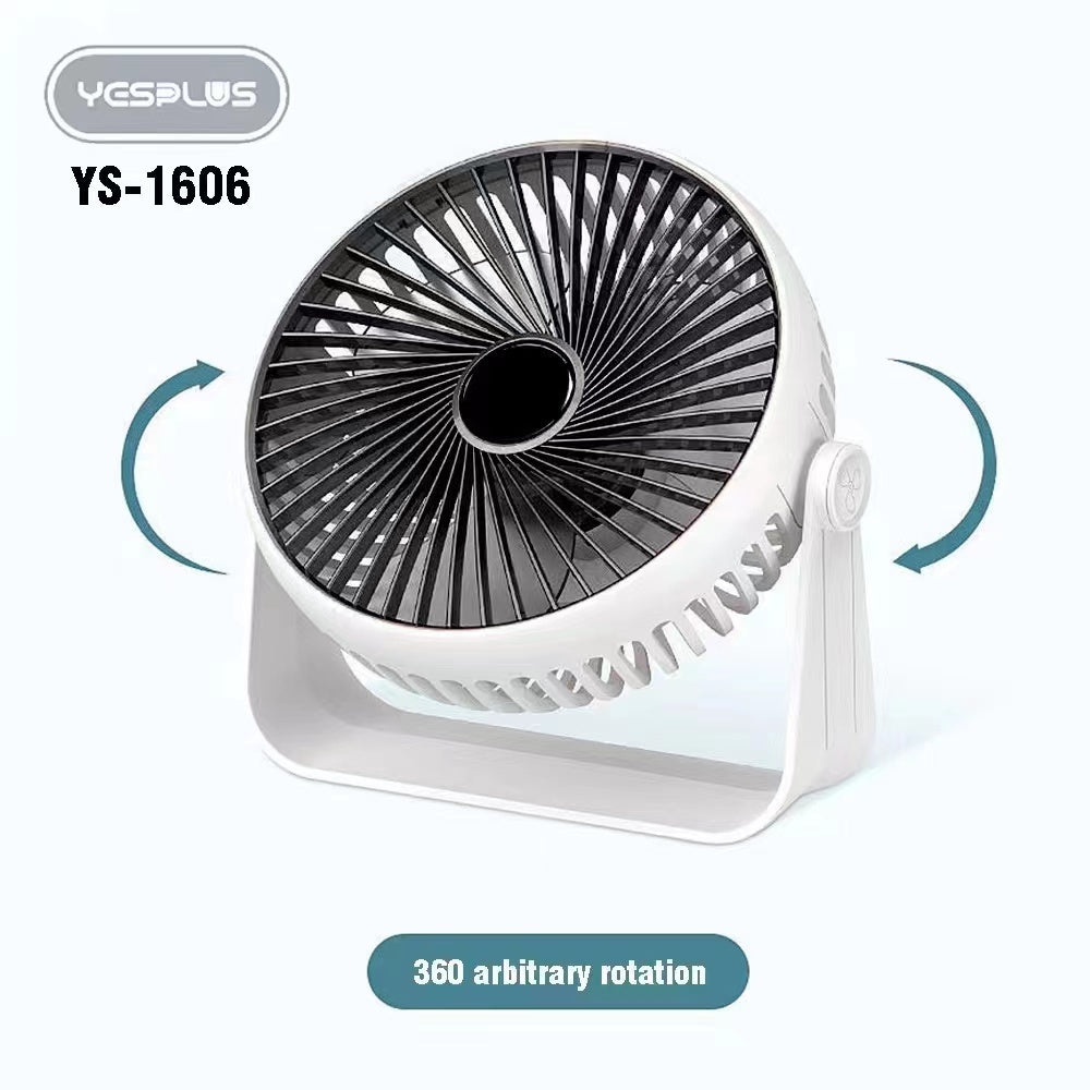 Mini Desk Fan YESPLUS YS-1606 (Rechargeable)