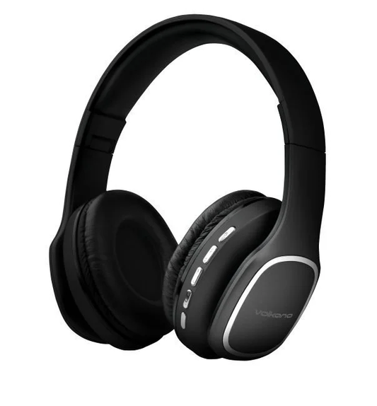 VOLKANO PHONIC SERIES BLUETOOTH HEADPHONES - BLACK