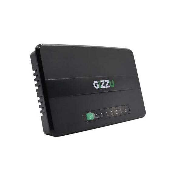 GIZZU 30W 32Wh 8800mAh Mini DC UPS – Black – cellular trendz