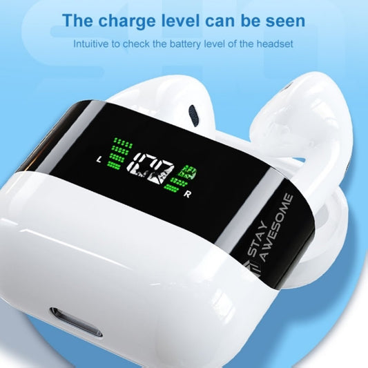 Remax TWS-10 Plus Dynamic Mini HIFI Metal Bluetooth Headphones Digital Display In Ear Stereo Fidelity Music Wireless Earphones